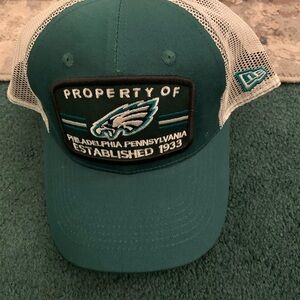 New Era Teal and White Eagles Cap